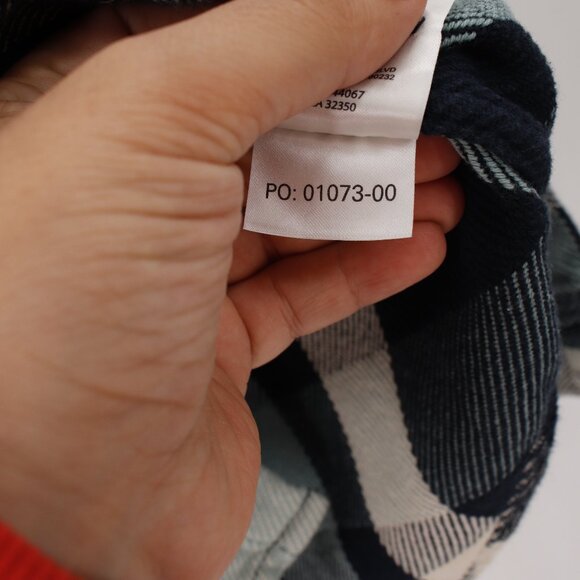 outerknown blanket shirt Mens S/M long sleeve button up plaid pockets thick - Picture 6 of 10